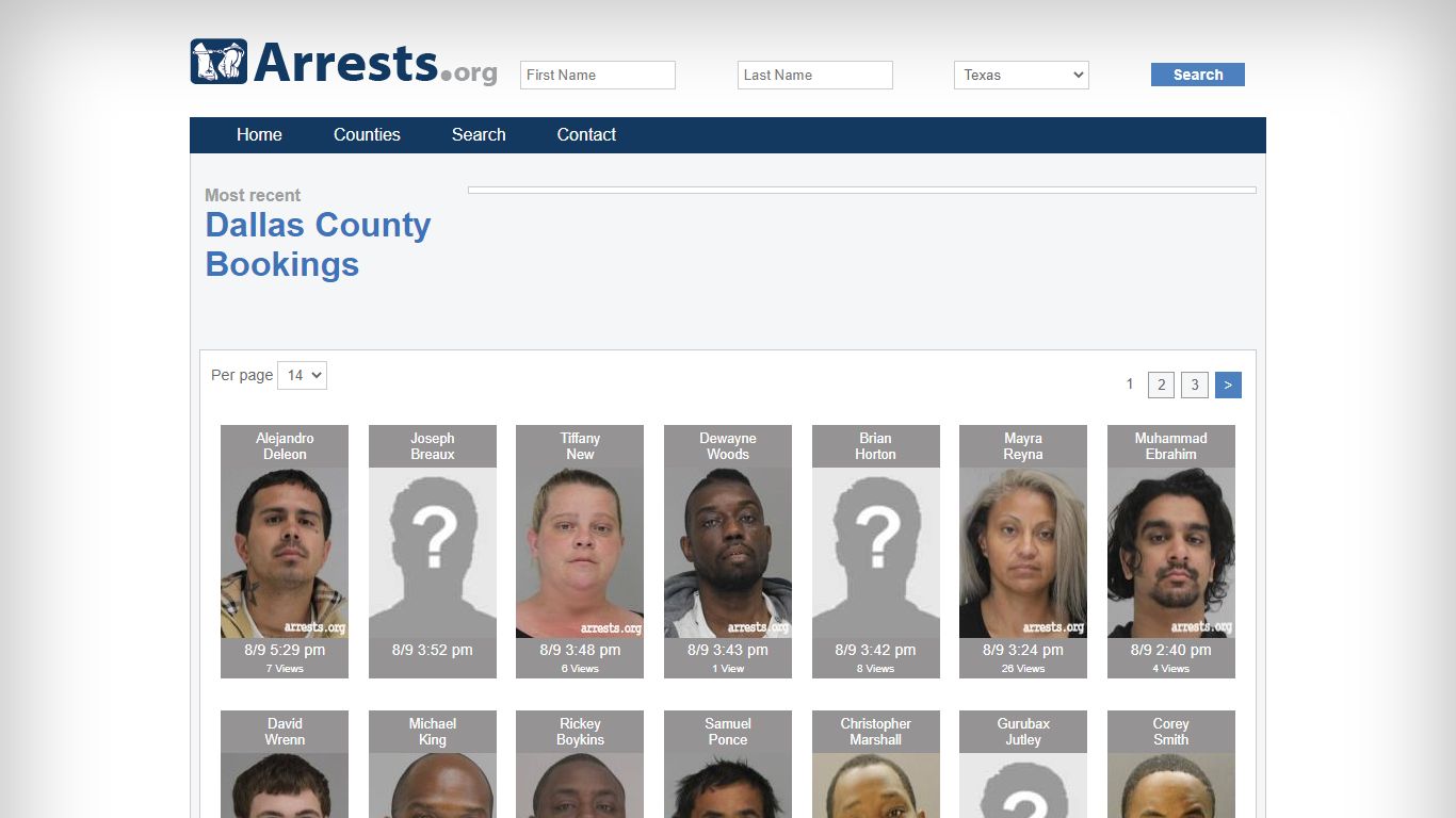 Dallas County Arrests and Inmate Search